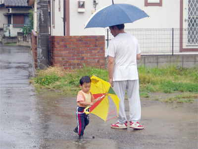 雨の散歩